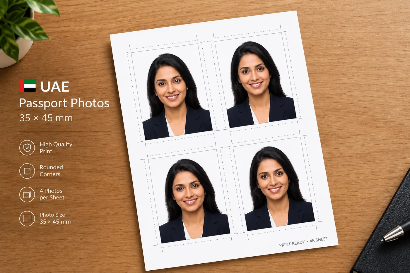Passport photo printing Dubai
